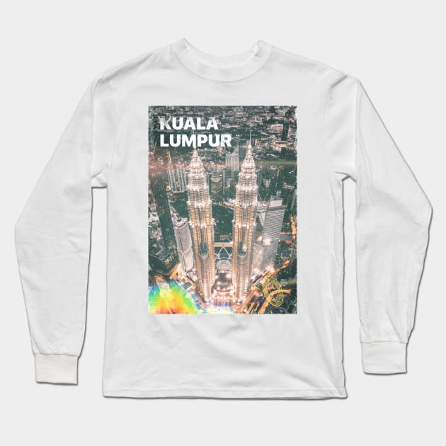 Vintage Kuala Lumpur Poster | Places of the World Long Sleeve T-Shirt by Visitify